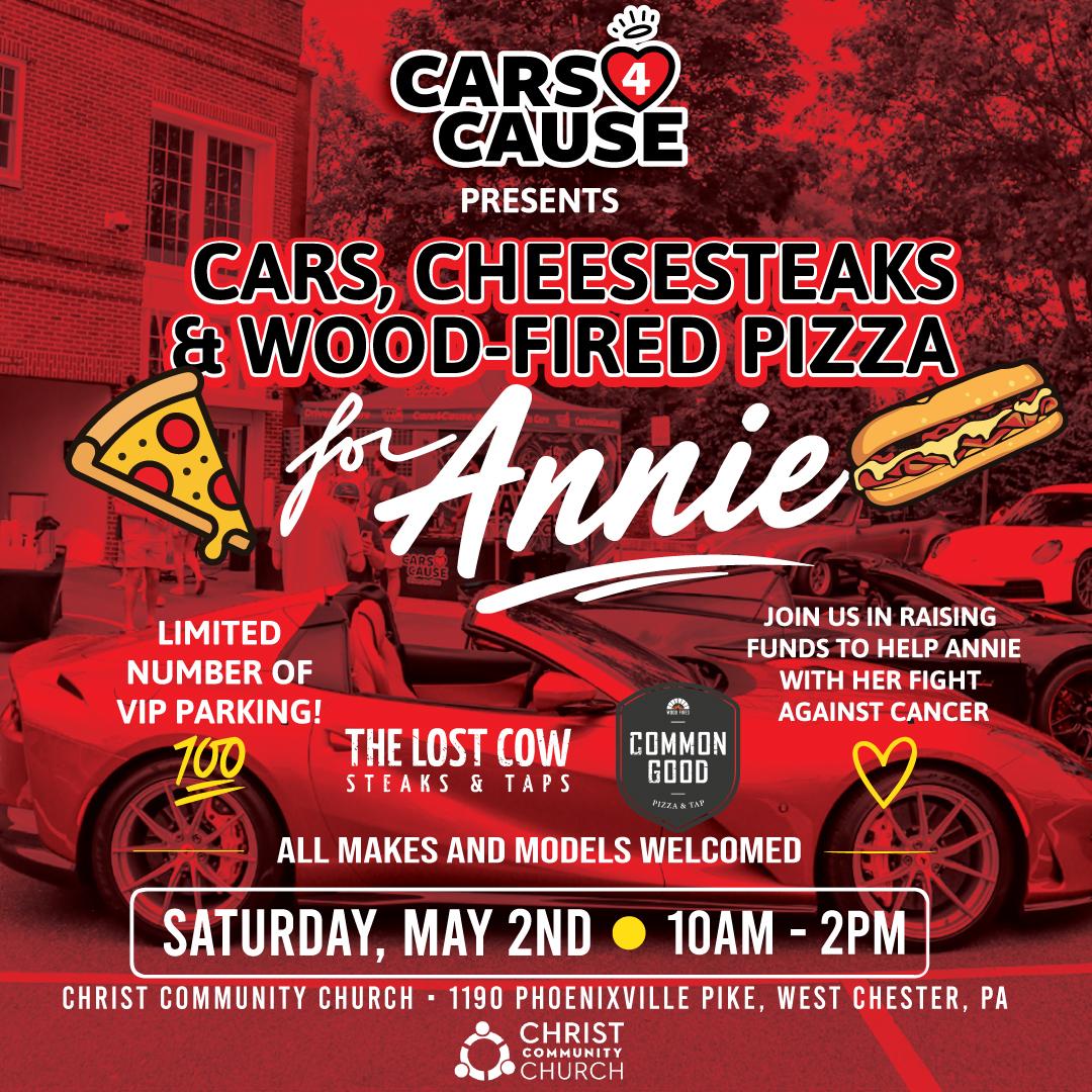 Cars4Cause: Cars, Cheesesteaks and Wood-Fired Pizza for Annie